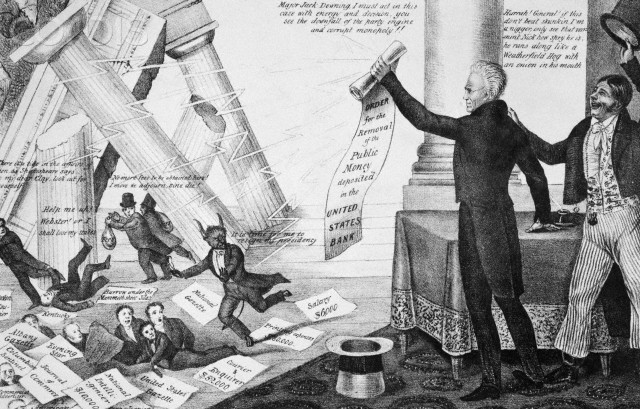 Political Cartoon of Andrew Jackson