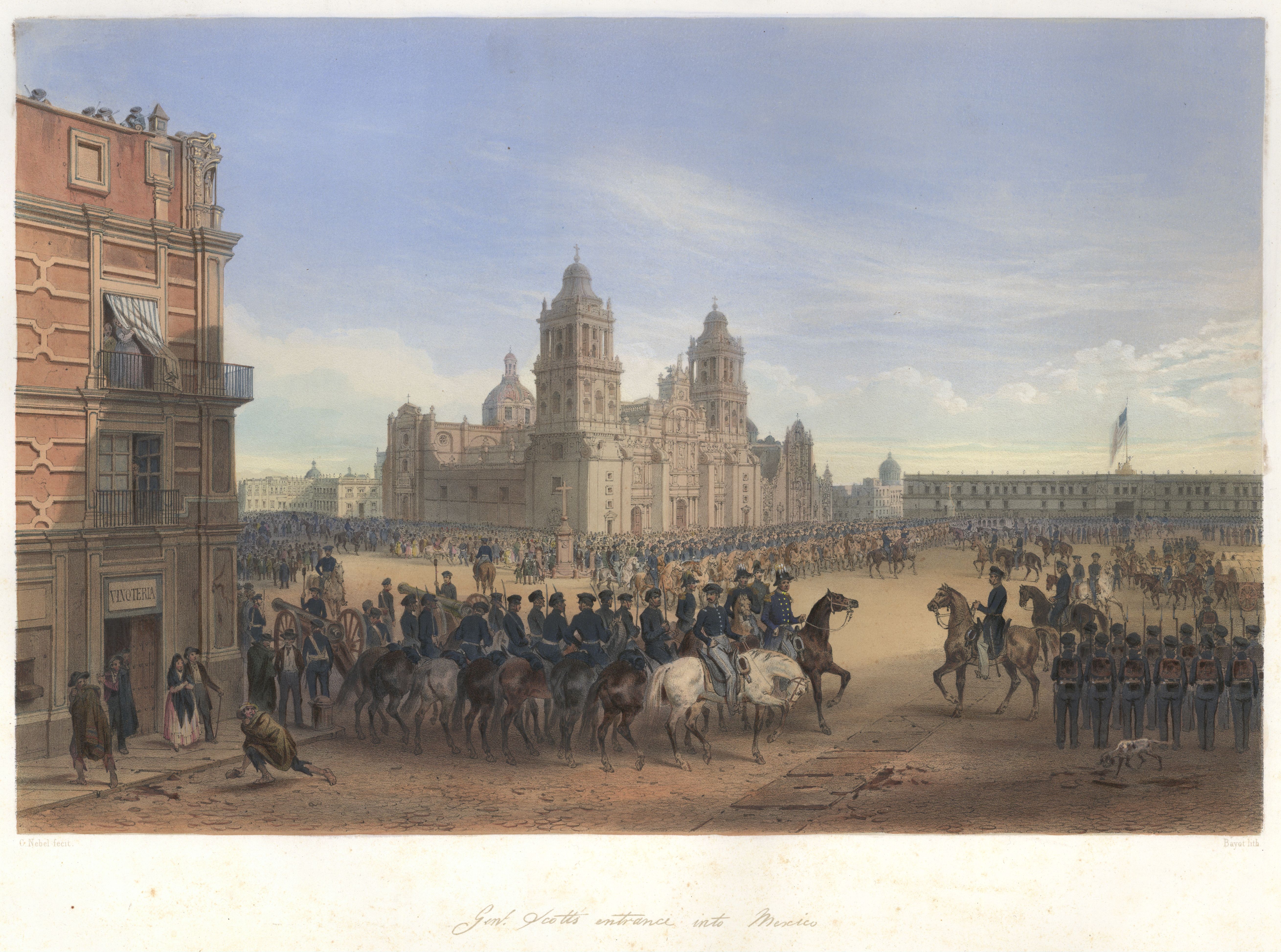 nebel_mexican_war_12_scott_in_mexico_city
